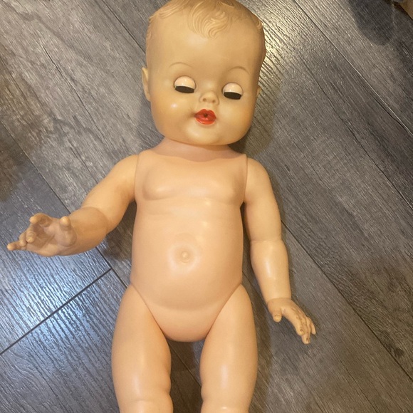Vintage APEX Drink & Wet Baby Doll Hard Plastic 19" - Picture 2 of 4